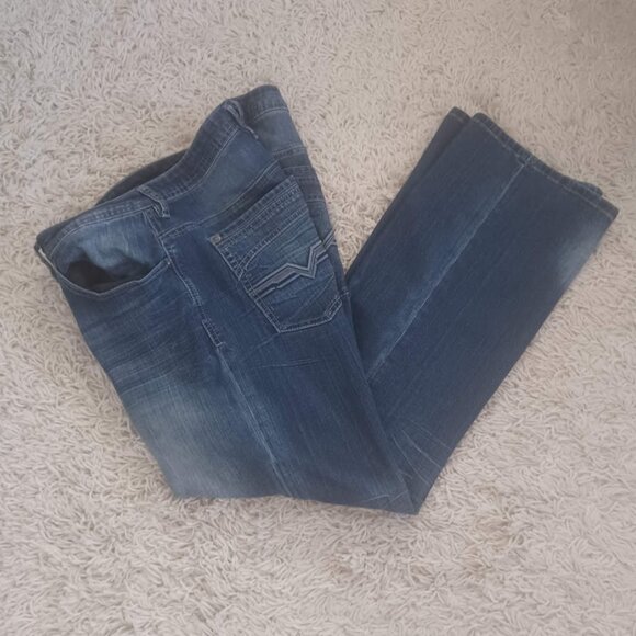 Buffalo David Bitton Men’s Brady-X Straight Stretch Jeans 36×34 Medium Blue Wash - Picture 7 of 10